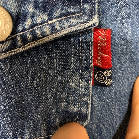 Sold vtg 90s Mickey Mouse Cowboy Mickey overalls - Picture 7 of 16